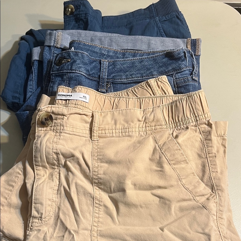 Sonoma  Denim and Khaki Jeans Set